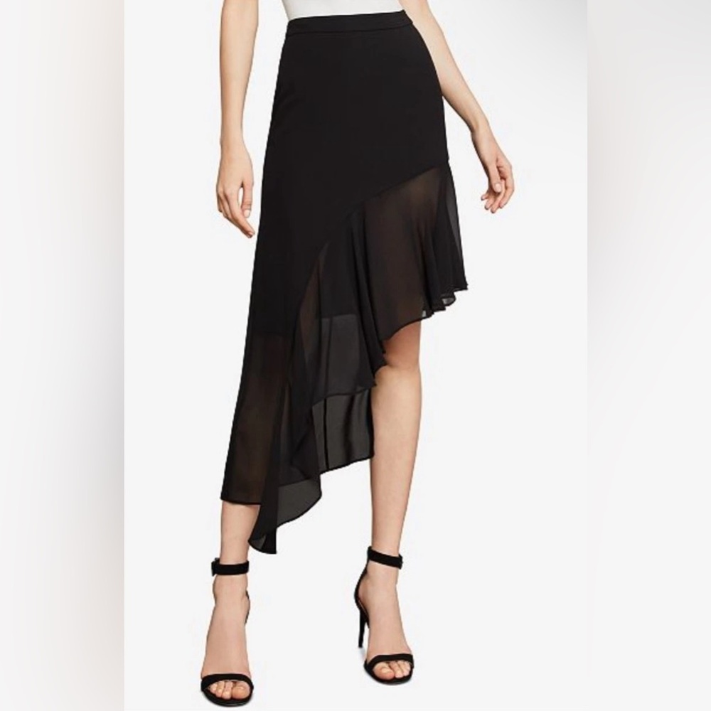 NWT BCBGMaxazria Black Asymmetrical Skirt